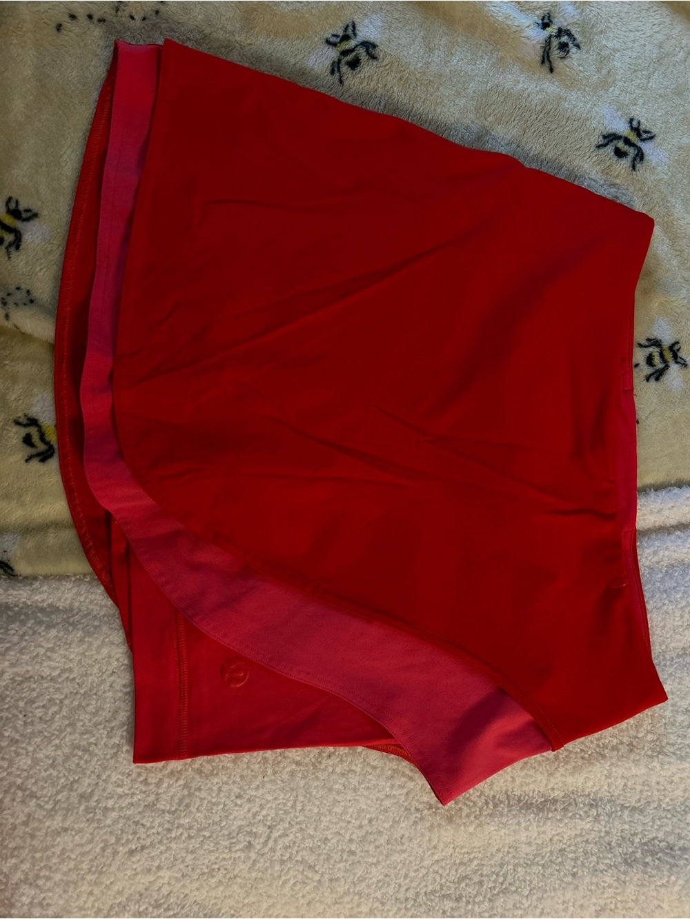 lululemon athletica Red Asymmetrical Skort